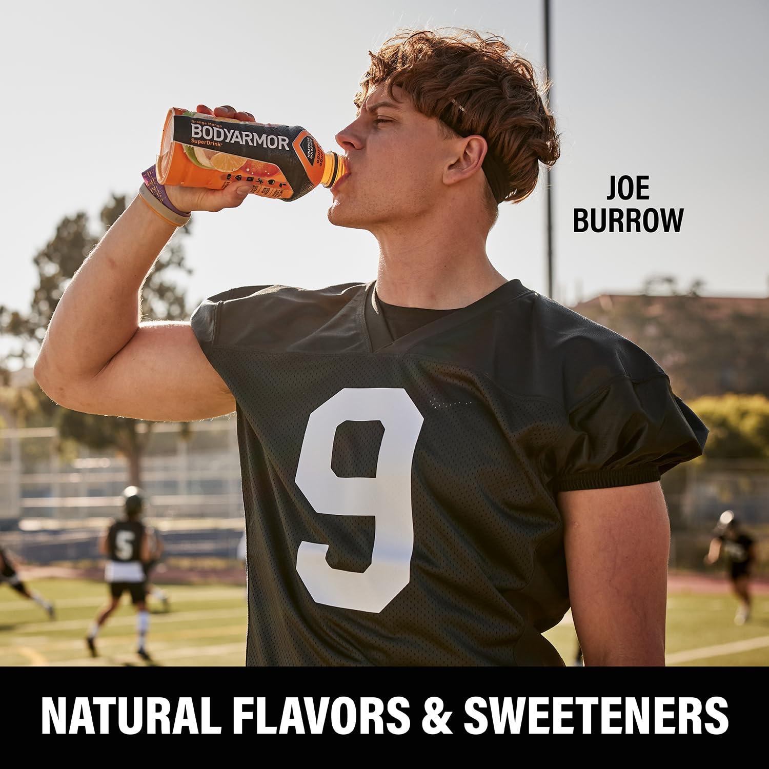 BODYARMOR Sports Drink, Tropical Punch, Electrolyte Drink Hydration, 12 Fl Oz Bottles (8 Pack), Flavored Coconut Water with B Vitamins & Antioxidants(Orange Mango)