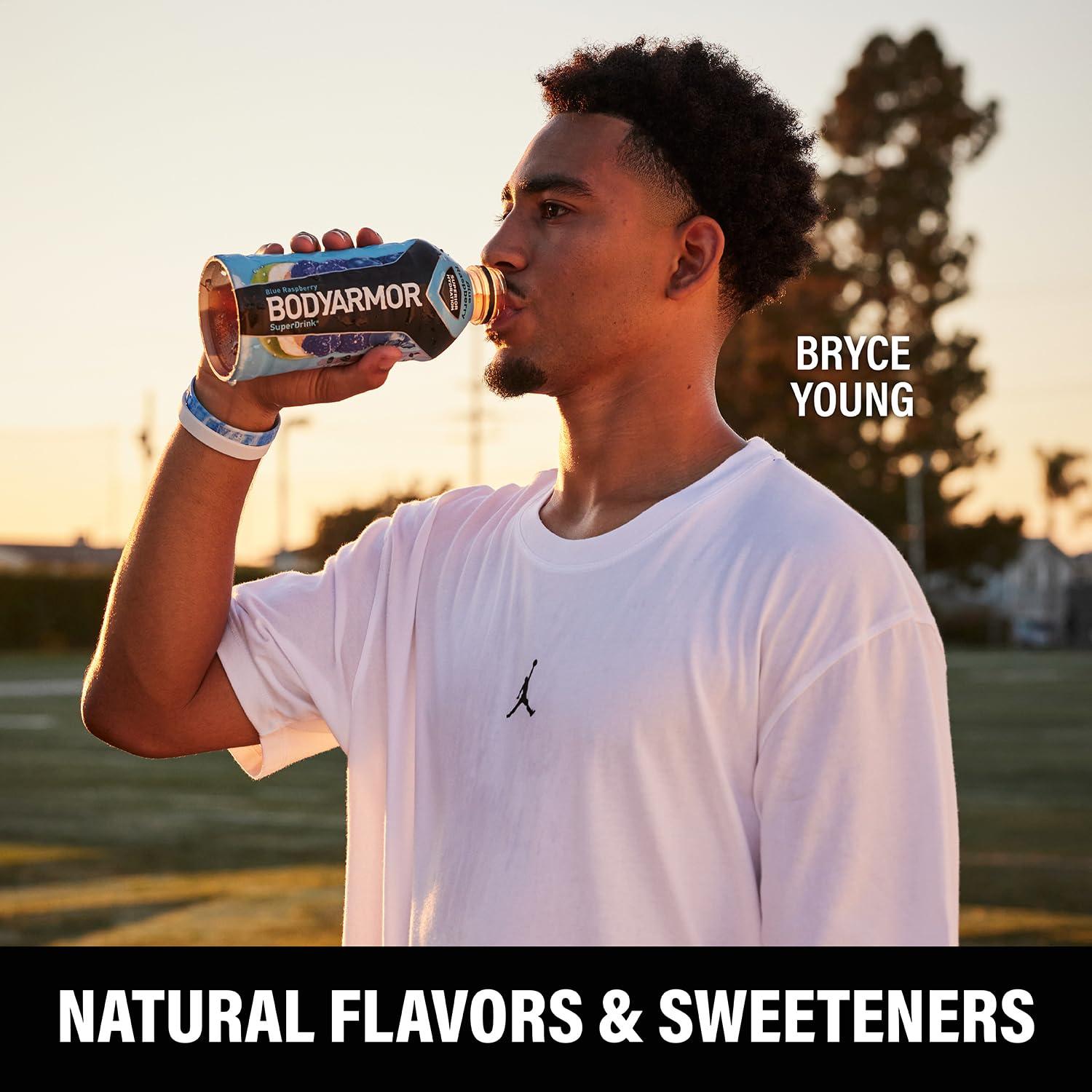 BODYARMOR Sports Drink, Tropical Punch, Electrolyte Drink Hydration, 12 Fl Oz Bottles (8 Pack), Flavored Coconut Water with B Vitamins & Antioxidants(Blue Raspberry)