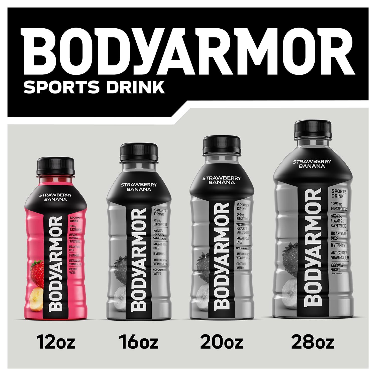 BODYARMOR Sports Drink, Tropical Punch, Electrolyte Drink Hydration, 12 Fl Oz Bottles (8 Pack), Flavored Coconut Water with B Vitamins & Antioxidants(Blue Raspberry)