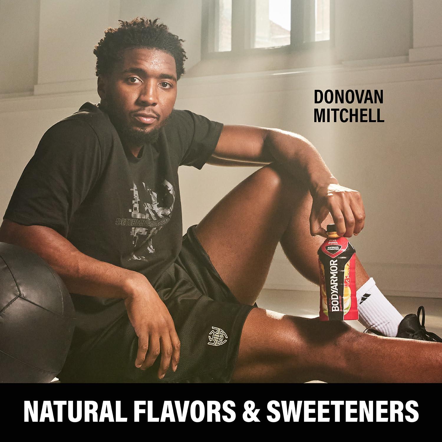 BODYARMOR Sports Drink, Tropical Punch, Electrolyte Drink Hydration, 12 Fl Oz Bottles (8 Pack), Flavored Coconut Water with B Vitamins & Antioxidants(Fruit Punch)