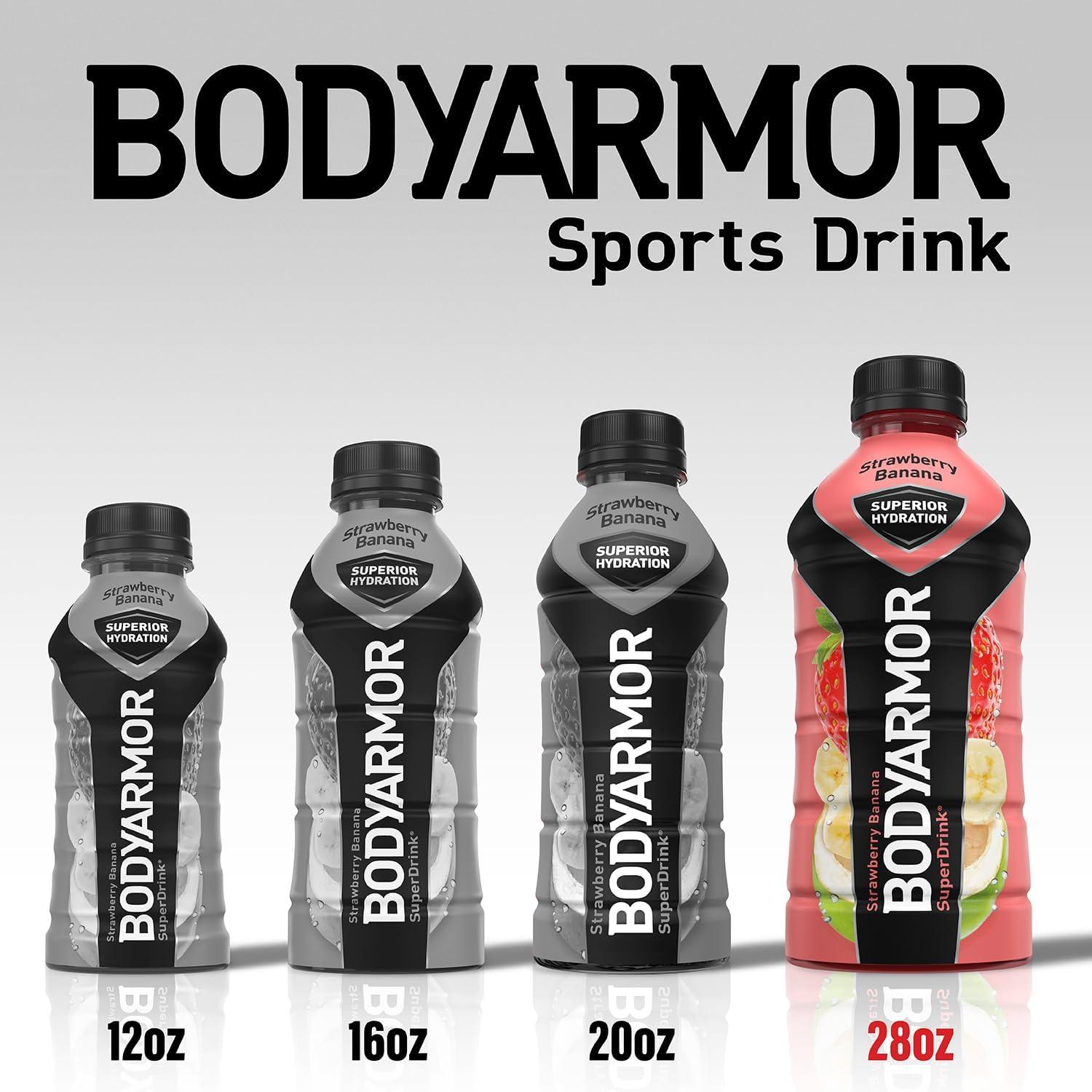 BODYARMOR Sports Drink, Tropical Punch, Electrolyte Drink Hydration, 12 Fl Oz Bottles (8 Pack), Flavored Coconut Water with B Vitamins & Antioxidants(Fruit Punch)