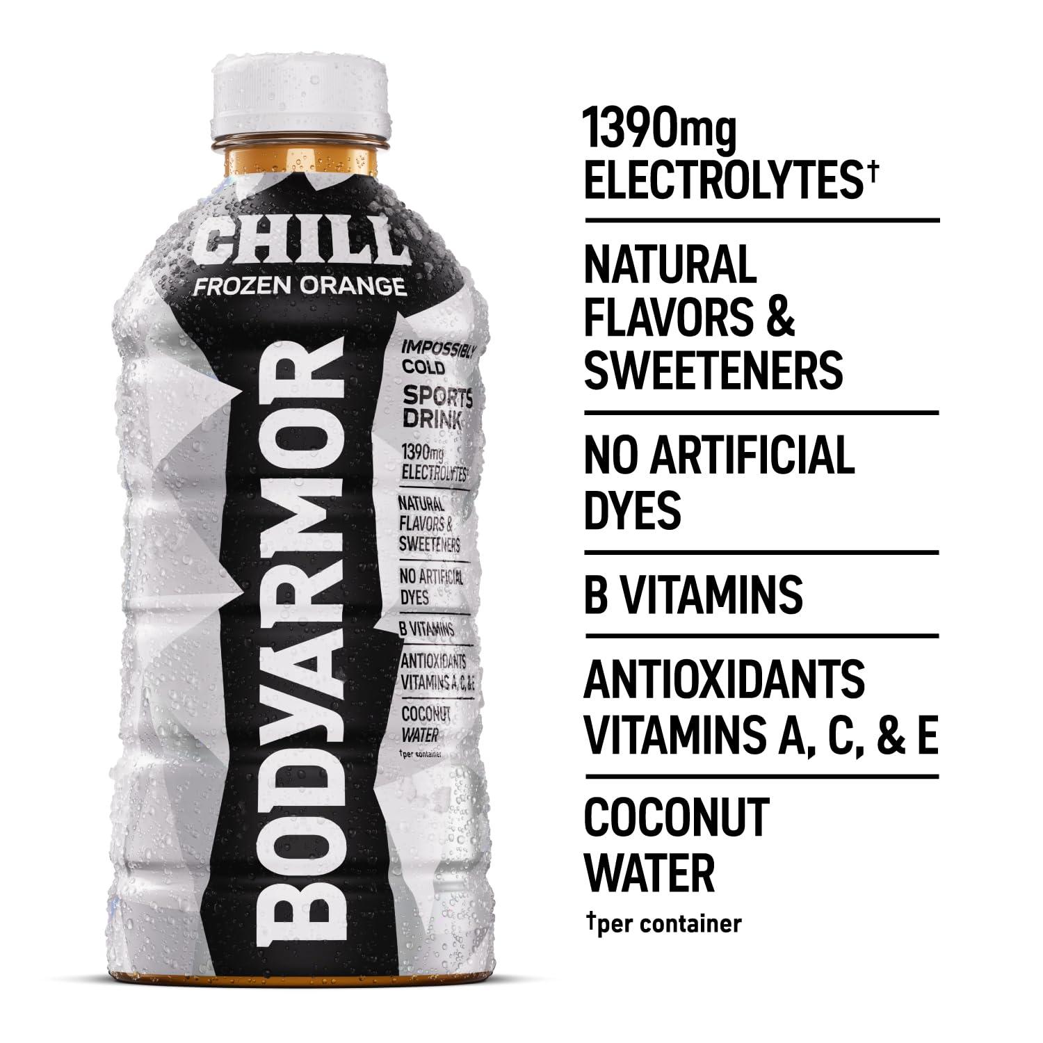 BODYARMOR Chill Frozen Orange, 28 fl oz​ (Pack of 15)