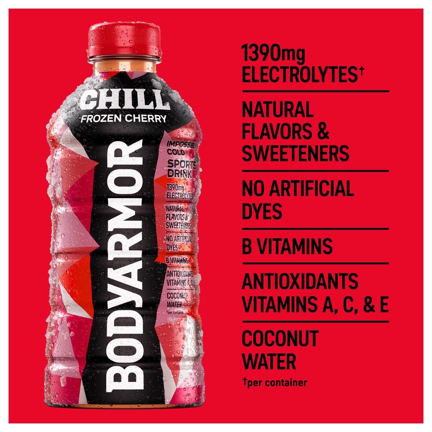 BODYARMOR Chill Frozen Cherry, 28 fl oz​ (Pack of 15)
