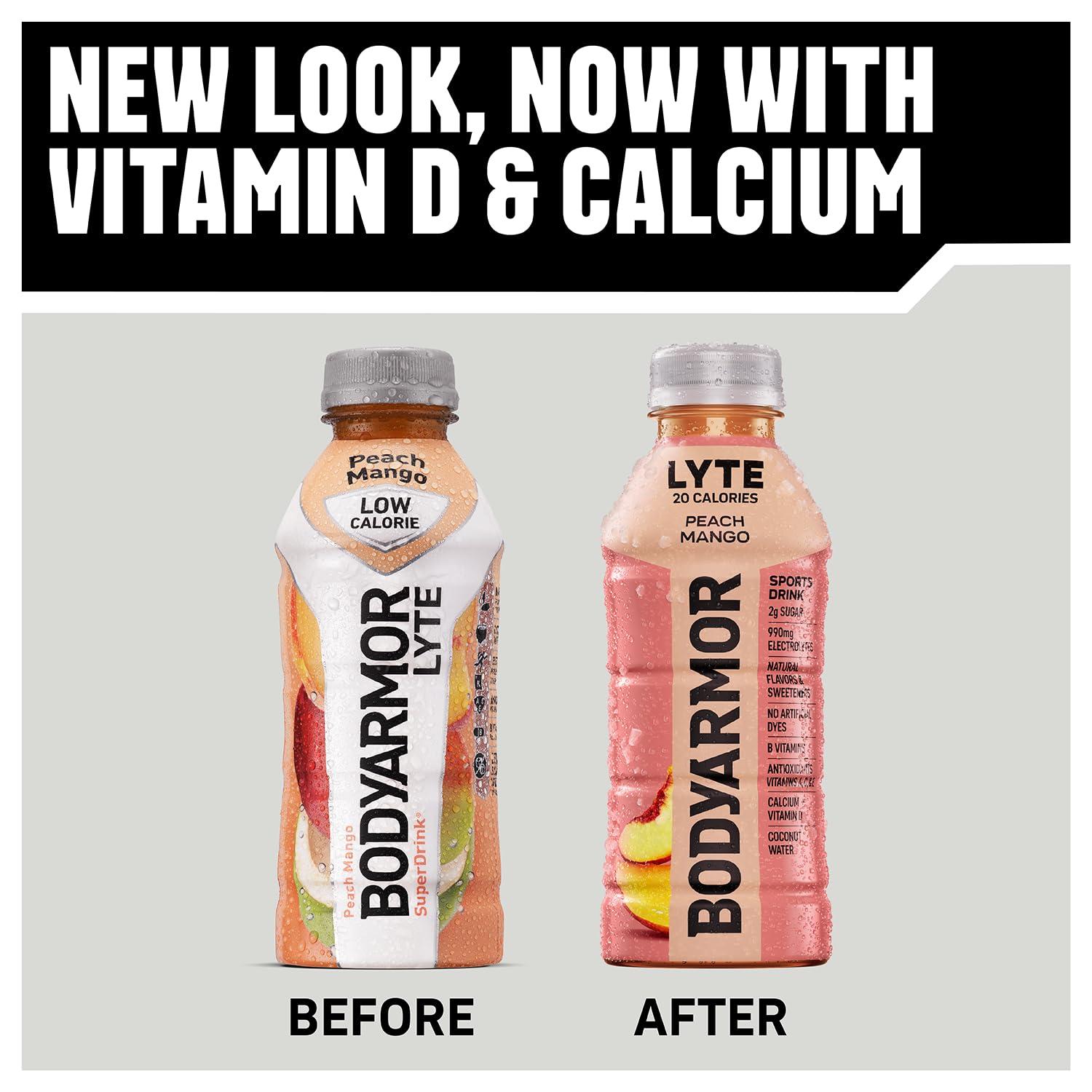 BODYARMOR ZERO Sugar Watermelon Strawberry Electrolyte Drink, Natural Flavors, 16 Fl Oz Bottles (12 Pack), B Vitamins & Antioxidants Sugar Free Hydration(Lyte Tropical Coconut)