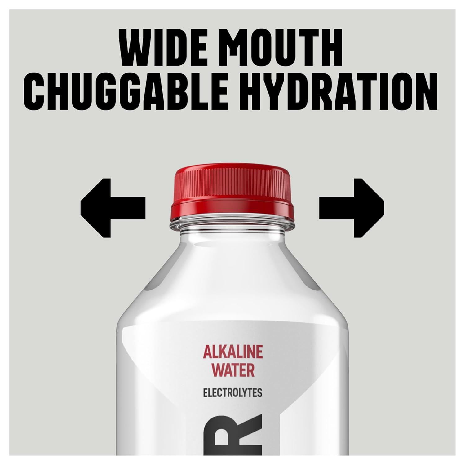 BODYARMOR SportWater Alkaline Water, High Alkaline Bottled Water, pH 9+, 1 Liter (6 Pack), Refreshing Electrolyte Water Pack, Wide Mouth Bottle([‘Alkaline – Bottle’])