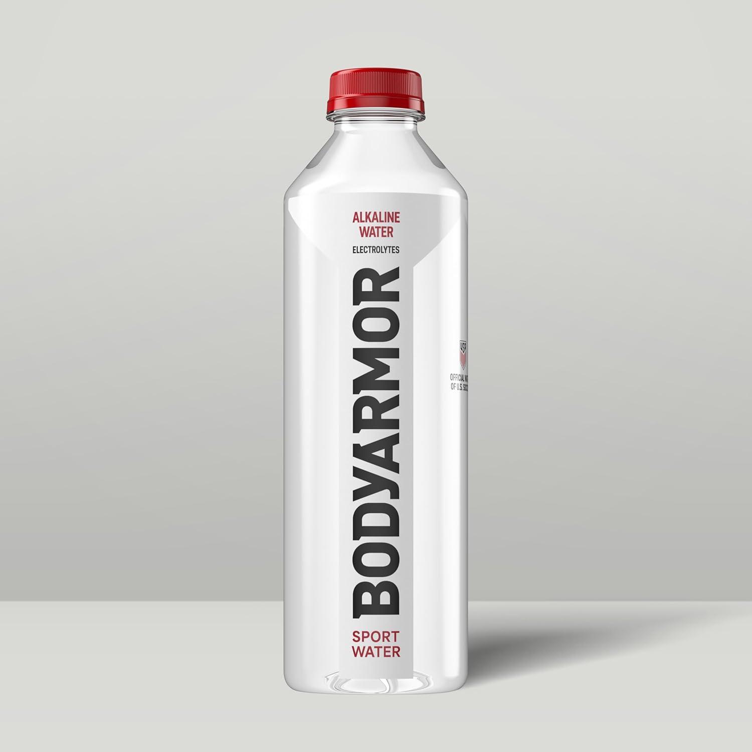 BODYARMOR SportWater Alkaline Water, High Alkaline Bottled Water, pH 9+, 1 Liter (6 Pack), Refreshing Electrolyte Water Pack, Wide Mouth Bottle([‘Alkaline – Bottle’])